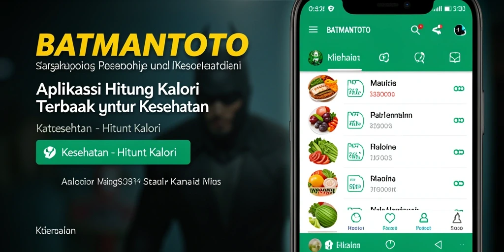 Tampilan antarmuka intuitif dari aplikasi Hitung Kalori BATMANTOTO.